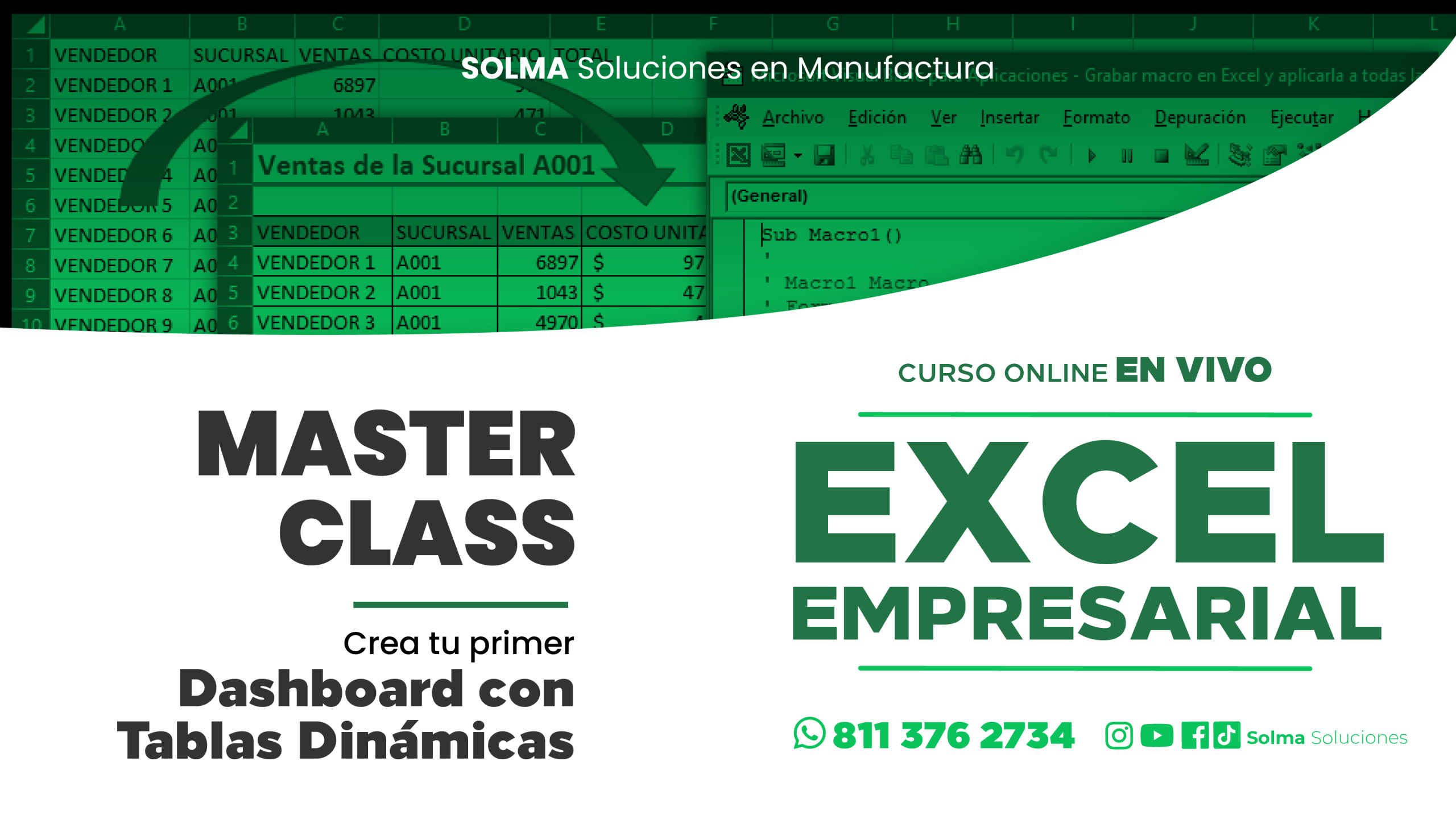 Crea tu primer Dashboard con Tablas Dinámicas