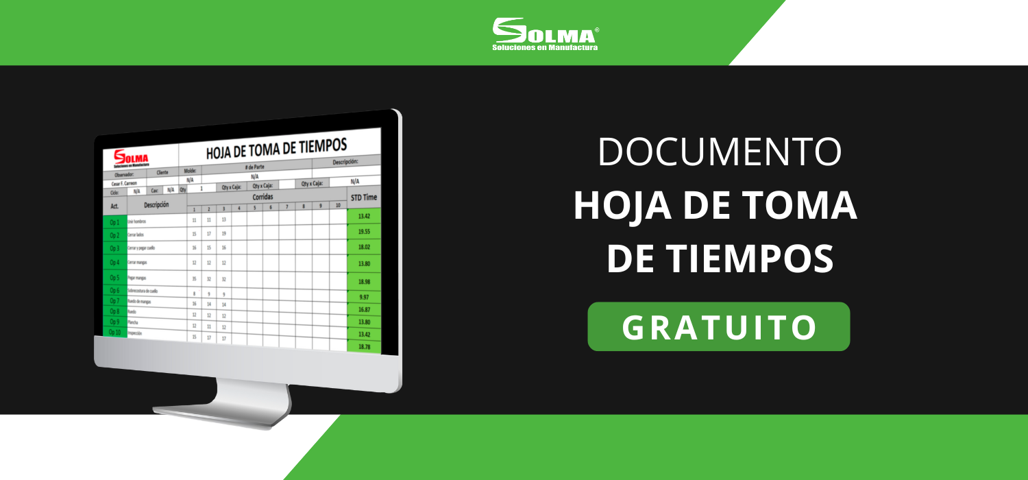Hoja de Toma de tiempos